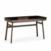 Harold Desk By De La Espada -Home Furnishing Shop 106HaroldDeskbyLucaNichettoinblackoiledwalnutandblackpaintedHDF whitebkgrnd