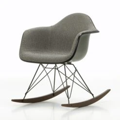 Eames Plastic Rocking Chair RAR Upholstered By Vitra