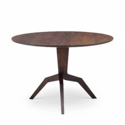 Mars Round Dining Table By Matthew Hilton -Home Furnishing Shop 355TMarsRoundTablewithtimbertopbyMatthewHiltoninblackoiledwalnut 2 whitebkgrnd