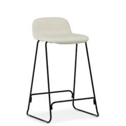 Just Bar Stool Upholstered With Backrest By Normann Copenhagen