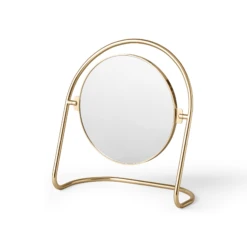 Nimbus Table Mirror By Krøyer-Sætter-Lassen For Menu -Home Furnishing Shop 8033839 Nimbus Table Mirror Polished Brass Angle