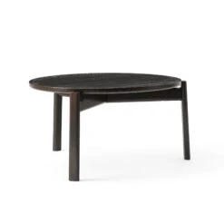 Passage Lounge Table By Menu -Home Furnishing Shop 9170959 Passage Lounge Table O70 Dark Lacquered Oak Angle