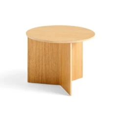 Slit Table Wood By Hay -Home Furnishing Shop 9440311009000 SlitTableWoodRoundwblacqueroak