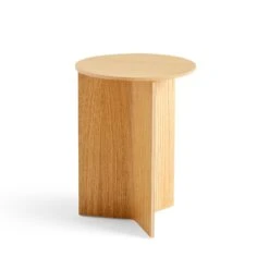 Slit Table Wood By Hay -Home Furnishing Shop 9440351009000 SlitTableWoodRoundHighwblacqueroak