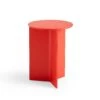Slit Table Wood By Hay -Home Furnishing Shop 9440355009000 SlitTableWoodRoundHighcandyredwblacqueroak