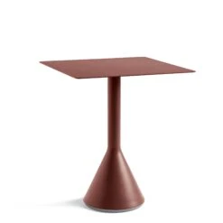 Palissade Cone Table Square By Hay -Home Furnishing Shop AA695 A378 AH17 PalissadeConeTableL65xW65xH74ironred