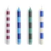 Stripe Candle Sets By Hay -Home Furnishing Shop AA901 B620 StripeCandleSetof4blues