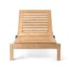 AH604 & AH604F Lounger And Footrest By Alfred Homann -Home Furnishing Shop AH604 teak untreated front