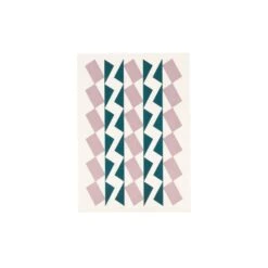 Dancers Letterpress Card - Green And Mauve By Esme Winter