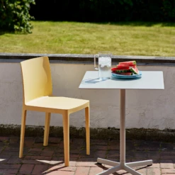 Neu Table Square By Hay -Home Furnishing Shop ElementaireChairlightyellow NeuTableSquareskygrey