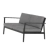 Eos 2-Seater Sofa By Case -Home Furnishing Shop Eos 2 Seat Sofa Black Angle Whitespace