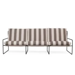 Desert Sofa 3 Seater By Ferm Living -Home Furnishing Shop FLBlackStripes a50524d1 689f 4990 8694 034fd1d8dd56
