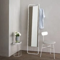 KaschKasch Floor Mirror By Menu -Home Furnishing Shop KaschKasch AfteroomDiningChair Willmann WireBase WireMarbleTop
