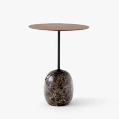 Lato LN8 & LN9 Side Table By &Tradition -Home Furnishing Shop LatoLN8 EmparadorMarblew.LacqueredWalnut