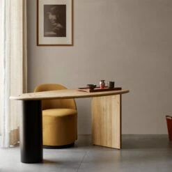 Clearance Eclipse Desk / Natural Oiled Oak By Menu -Home Furnishing Shop MENU The Eclipse Desk Natural Oak Tearoom Side Chair Swivel 78f59dbd 794d 4e00 afd8 42e7b286ee9a