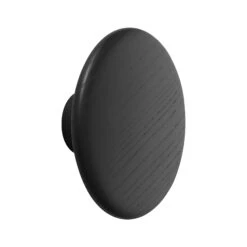 The Dots Hooks Singles Wood By Muuto -Home Furnishing Shop Muuto The Dots coat hanger large black 5500x5500px