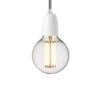 NUD Classic White Porcelain With Textile Cord -Home Furnishing Shop NUD Classic White