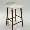 Clearance Form Bar Stool H65cm / White With Walnut Base By Normann Copenhagen -Home Furnishing Shop PHOTO 2022 09 22 13 04 04