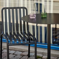 Neu Table Round By Hay -Home Furnishing Shop PalissadeChairanthracite NeuTableanthracite TintGlass