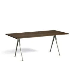 Pyramid Table 02 By Hay -Home Furnishing Shop Pyramid Table 02 L190 W85 Frame beige Top oak smoked oiled