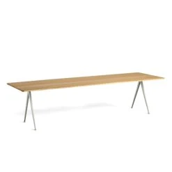 Pyramid Table 02 By Hay -Home Furnishing Shop Pyramid Table 02 L300 W85 Frame beige Top oak clear lacquered