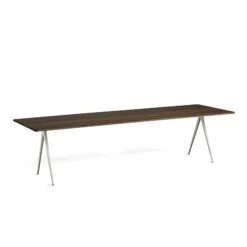 Pyramid Table 02 By Hay -Home Furnishing Shop Pyramid Table 02 L300 W85 Frame beige Top oak smoked oiled