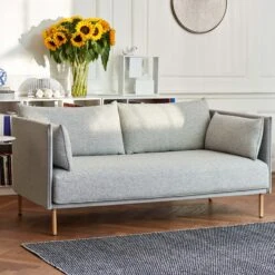 Silhouette Sofa 2 Seater By Hay -Home Furnishing Shop SilhouetteSofaDuo2seaterbackRemix123cushionsHallingdal116oiledoaklegs Bowlerbeige UchiwaMode002wblacqueroakbase MoireKelimblack