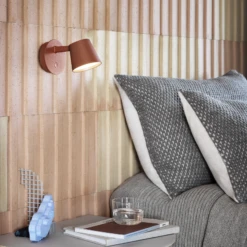 Tip Wall Lamp By Muuto -Home Furnishing Shop Tip Wall lamp copper brown airy half side table grey twine cushion grey rythm throw light grey muuto med res