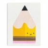 Yellow Pencil Mini Card By Scout Editions -Home Furnishing Shop YellowPencil MiniCard