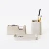 Concrete Desk Set By Magnus Pettersen -Home Furnishing Shop areaware concrete desk set