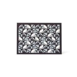 Bloom Letterpress Card - Navy And Silver By Esme Winter